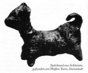 Abbildung des rd. 2000 Jahre alten sog. Darmstädter Spitzes aus Ton