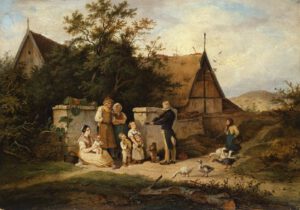 Der Dorfgeiger,1845 (Adrian Ludwig Richter)