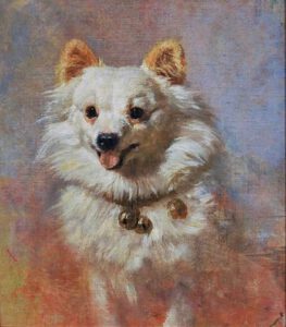 Ein kleiner weißer Hund, Filippo Palizzi (1818-1899)
