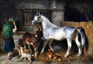 Im Stall, Filippo Palizzi (1818 - 1899)