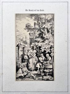 Original-Holzschnitt von Ludwig Richter aus ,,Der Sonntag'', 1861