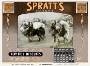 1907 Werbeplakat für Hundekuchen