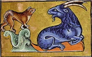 Ausschnitt der "Folio 5R" der "Aberdeen Bestiary" aus den Jahren ab 1453