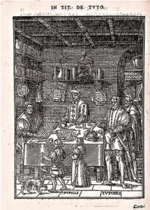 Illustrationen von Ioannem Bellerum, 1564, aus Pupillorum Patrocinium, Legum et Praxeos Studiosis, Non Minus., Damhouder, Josse de [Jodocus], S. 02
