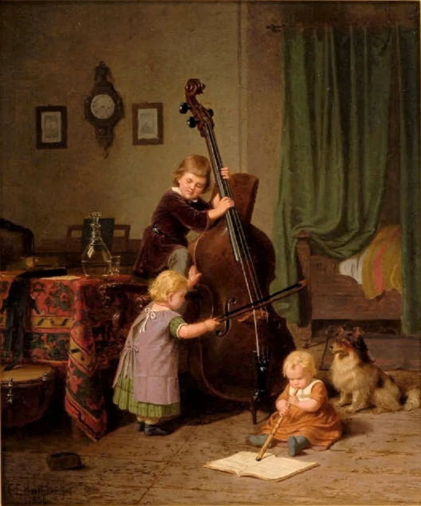 Boettcher, Christian Eduard (1818 - 1889), 1860, Die Musikstunde