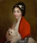 Lasocka, Lillianna (1795 - 1800) JJJJ Portrait von Izabela Ogińska mit Spitz