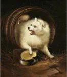 Mühlig, Albert Ernst (1862 - 1924) JJJJ Junger Spitz und Biene